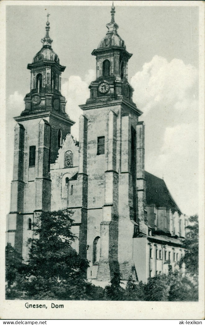 Postcard Gnesen Gniezno Dom 1940 - Polen