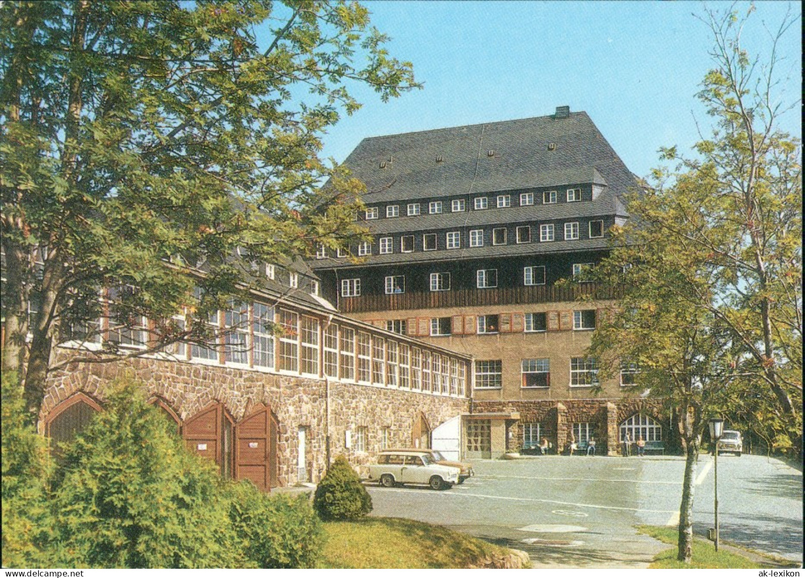 Ansichtskarte Altenberg (Erzgebirge) Sanatorium "Raupennest" 1989 - Altenberg