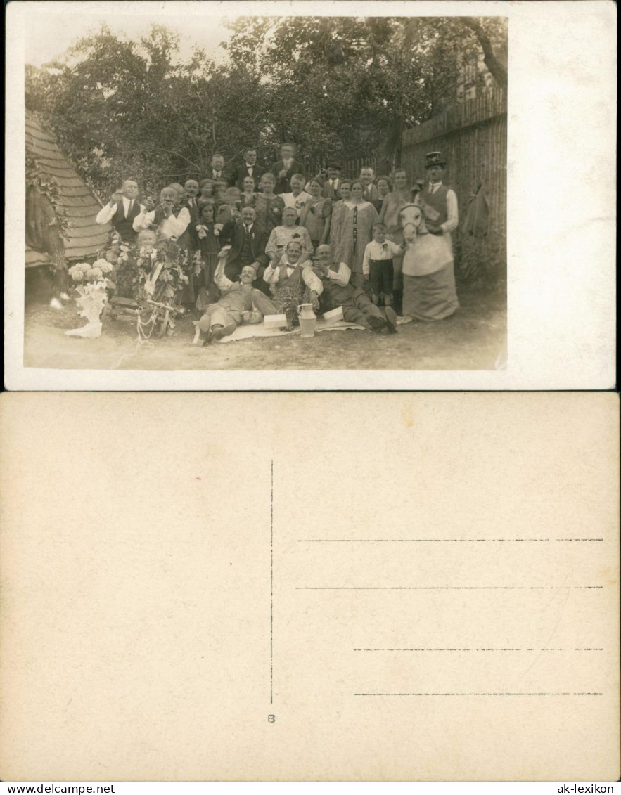 Gruppen Foto, Familienfoto, Feierlichkeit (Ort Unbekannt) 1910 Privatfoto - Gruppi Di Bambini & Famiglie