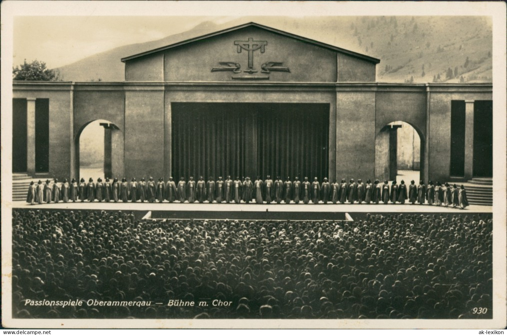 Ansichtskarte Oberammergau Passionsspiele - Chor 1934 - Oberammergau
