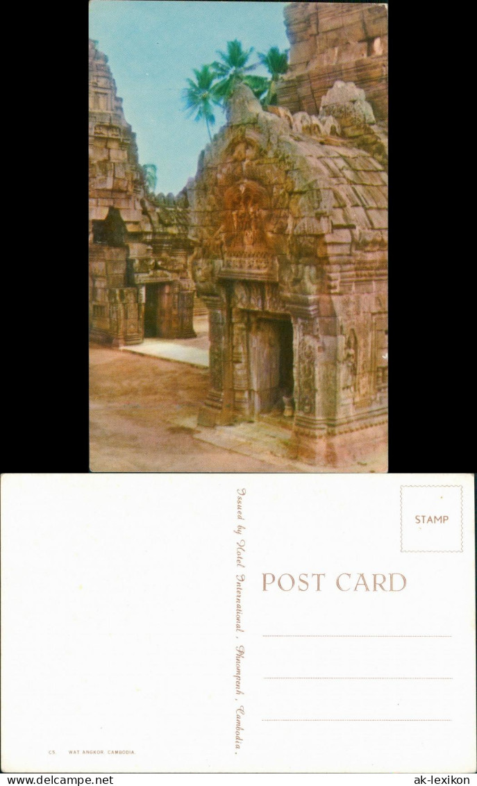 Postcard Siem Reap WAT ANGKOR CAMBODIA Postcard Color Postkarte 1975 - Cambodia