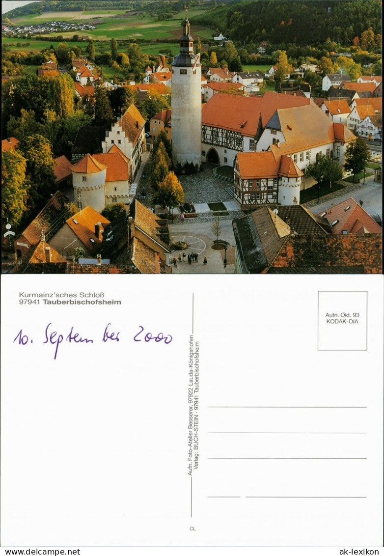 Ansichtskarte Tauberbischofsheim Kurmainz'sches Schloss Vom Turm Aus 1993 - Tauberbischofsheim