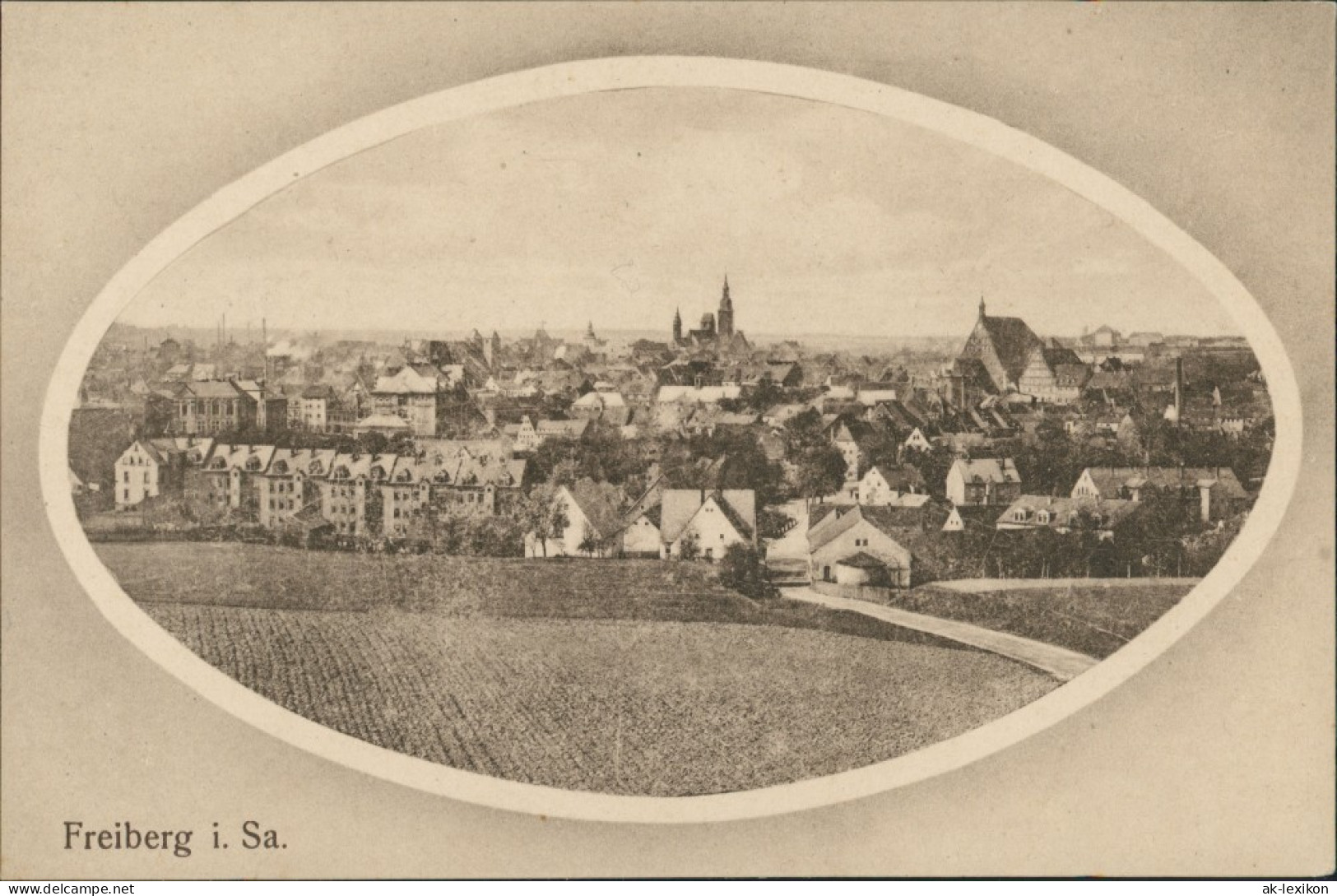 Ansichtskarte Freiberg (Sachsen) Partie An Der Stadt 1911 - Freiberg (Sachsen)