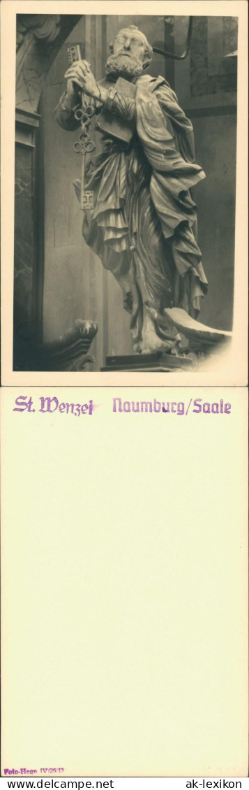 Ansichtskarte  Foto Hege, Religiöse Skulptur St. Wenzel Naumburg/Saale 1925 - Sonstige & Ohne Zuordnung