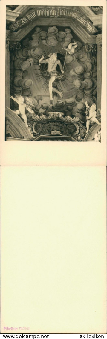 Ansichtskarte  Foto Hege: Religiöses Relief-Motiv An Kirche 1925 - Andere & Zonder Classificatie