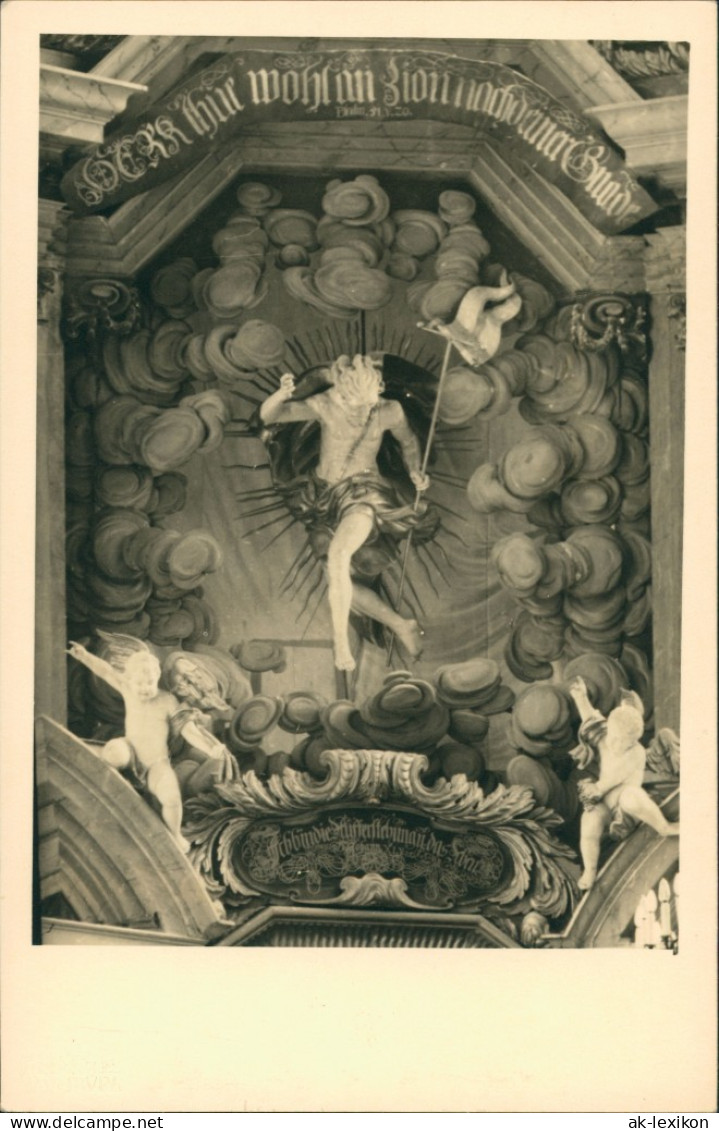 Ansichtskarte  Foto Hege: Religiöses Relief-Motiv An Kirche 1925 - Autres & Non Classés