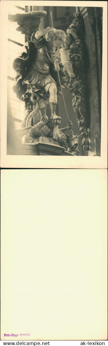 Ansichtskarte  Engel Skulptur An Einer Kirche (Foto Hege) 1925 - Sonstige & Ohne Zuordnung
