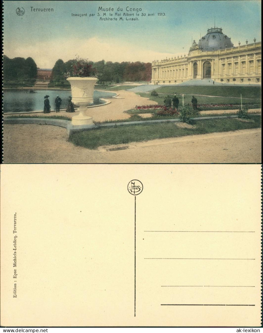 Tervuren (Tervueren) Musée Du Congo/Kongo Museum, Park, Außenanlagen 1910 - Other & Unclassified