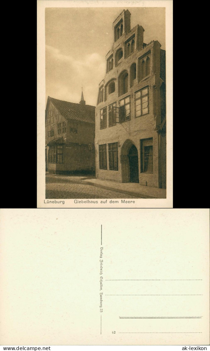 Ansichtskarte Lüneburg Giebelhaus Auf Dem Meere 1912 - Lüneburg