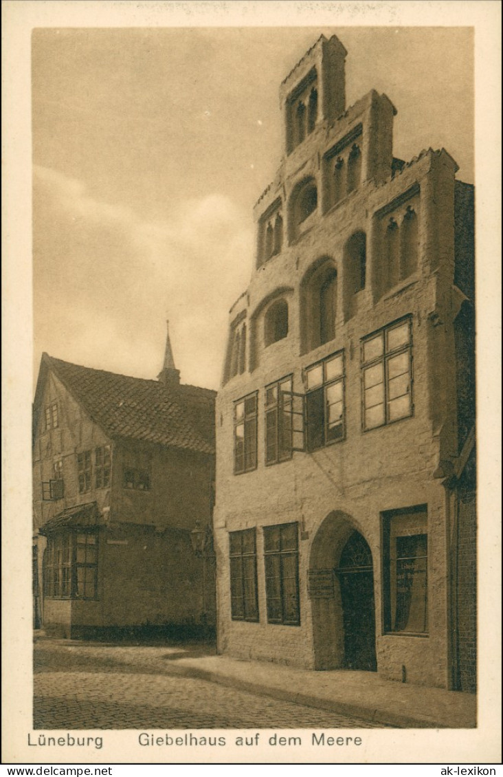 Ansichtskarte Lüneburg Giebelhaus Auf Dem Meere 1912 - Lüneburg