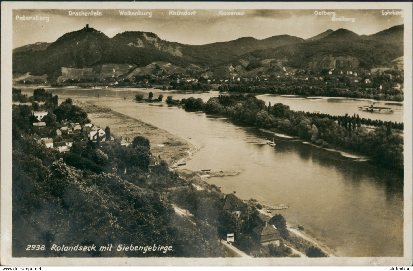 Rolandseck-Remagen Panorama-Ansicht, Rolandseck Am Rhein, Siebengebirge 1940 - Remagen