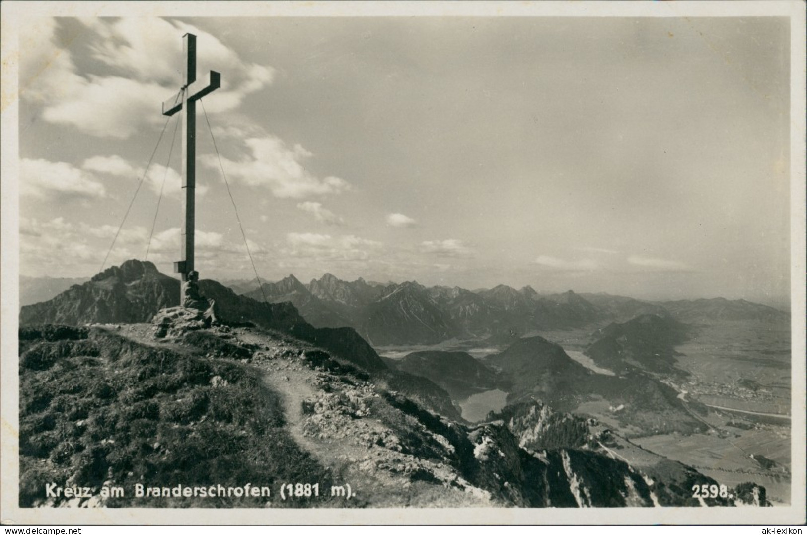 Ansichtskarte  Allgäu - Allgemein Kreuz Am Branderschrofen 1940 - Unclassified