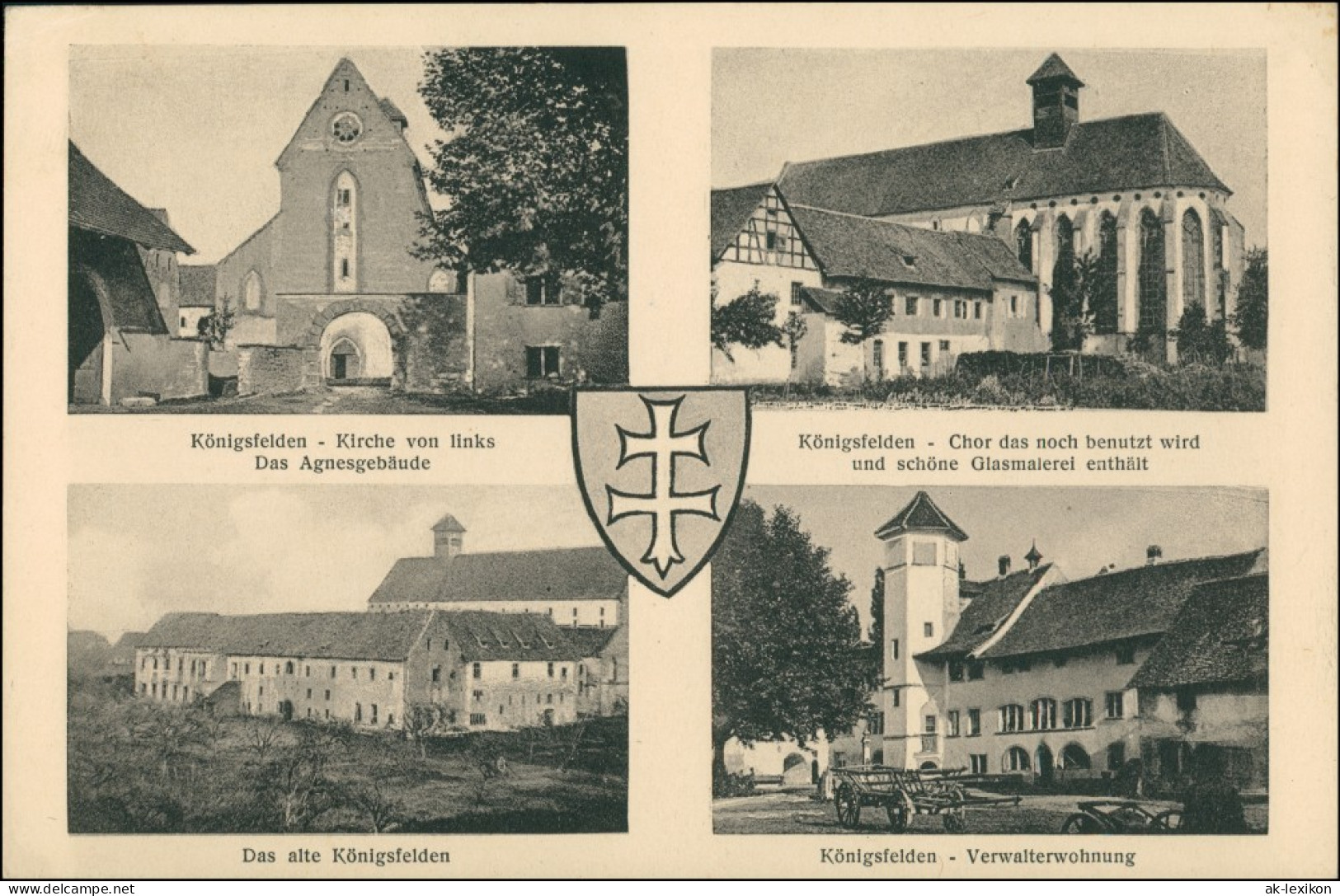 Ansichtskarte Windisch 4 Bild Kloster Königsfelden 1924 - Autres & Non Classés