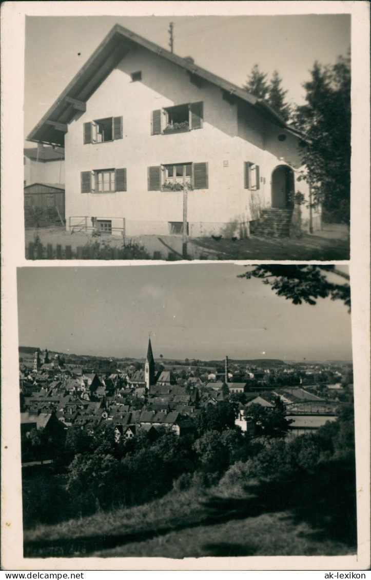 Ansichtskarte Garmisch-Partenkirchen 2 Bild: Haus Und Totale 1959 - Garmisch-Partenkirchen