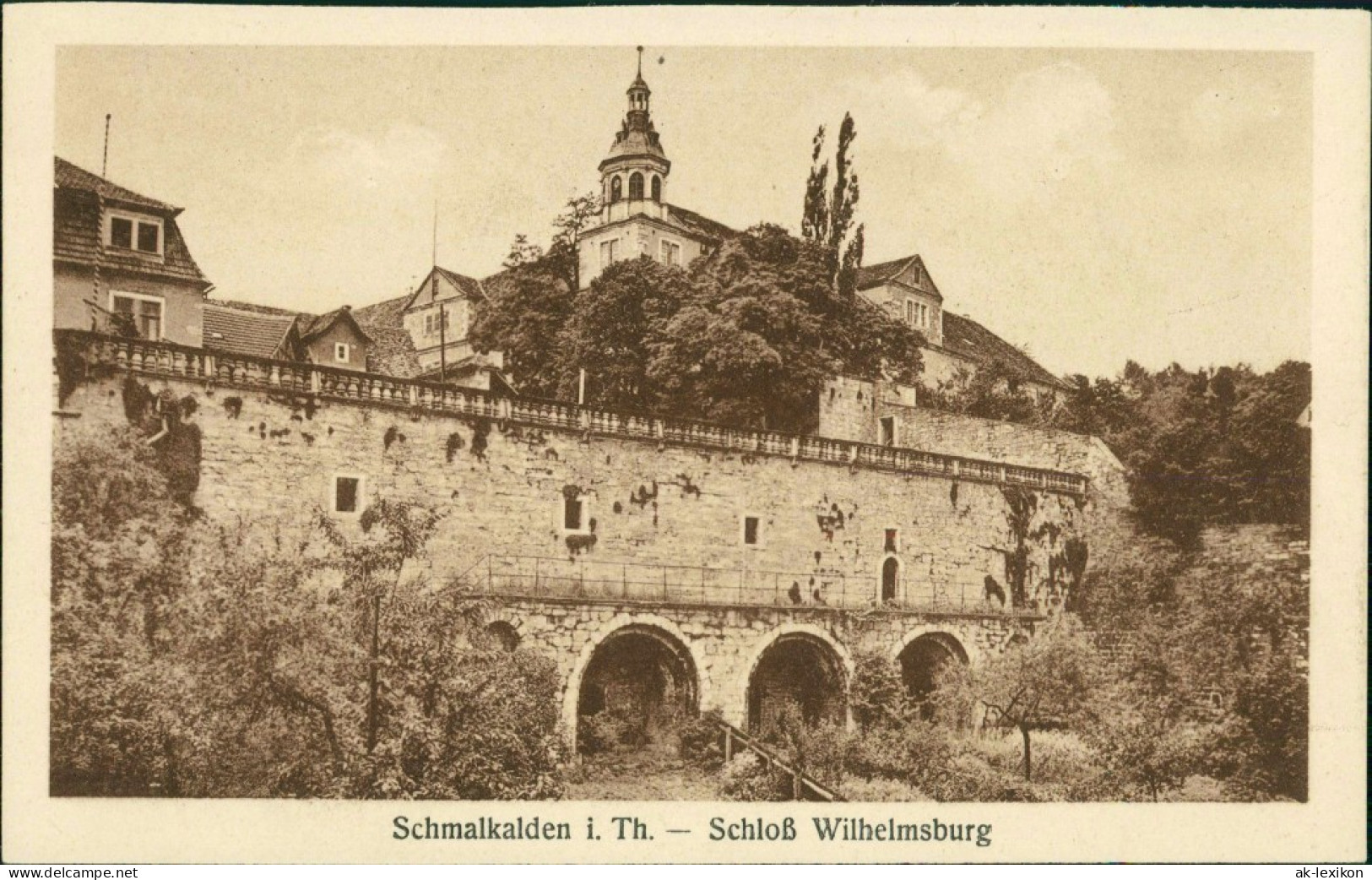 Ansichtskarte Schmalkalden Schloß Wilhelmsburg Burg Ansicht 1925 - Schmalkalden