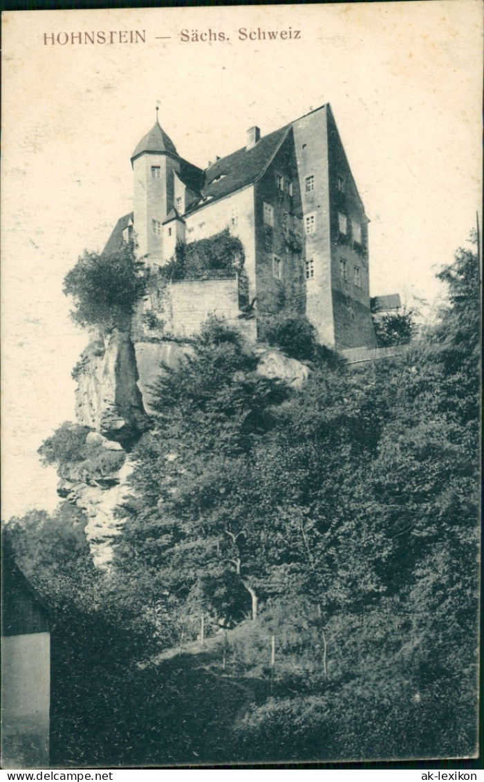 Ansichtskarte Hohnstein (Sächs. Schweiz) Burg Und Burgberg 1921 - Hohnstein (Sächs. Schweiz)