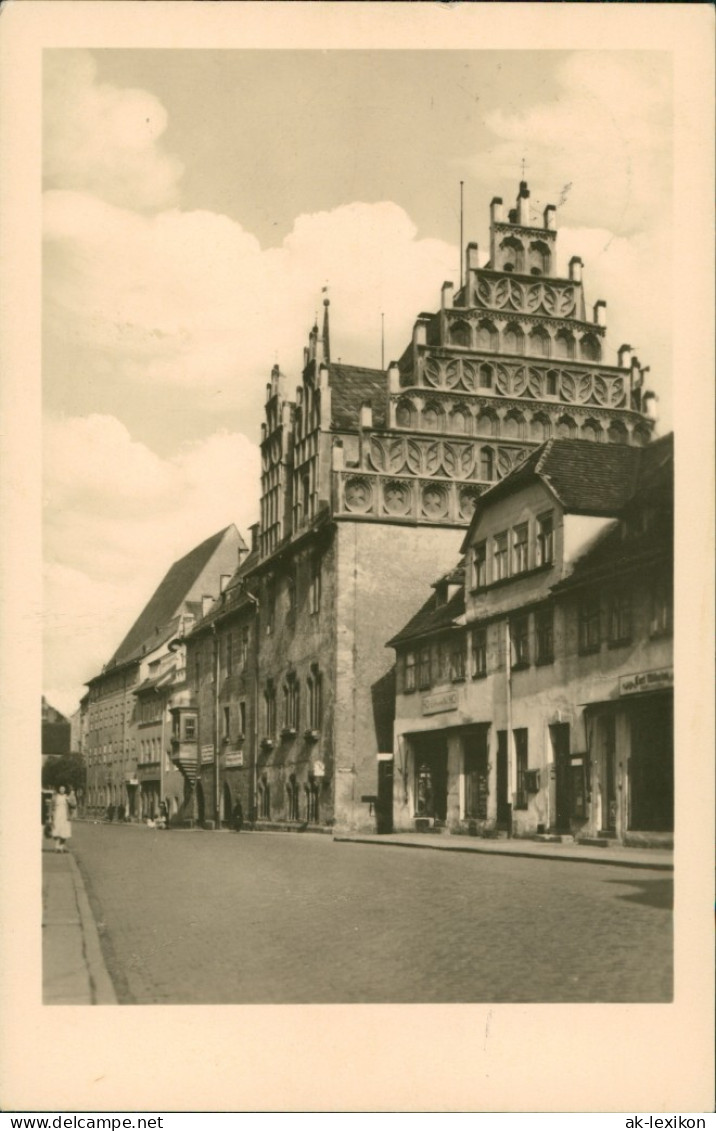 Ansichtskarte Neustadt (Orla) Rathaus 1954 - Neustadt / Orla