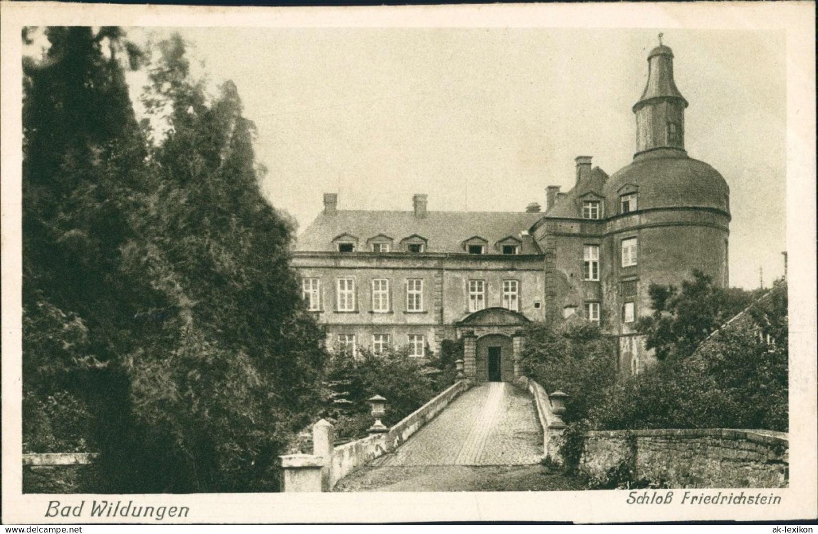 Ansichtskarte Bad Wildungen Schloss Friedrichstein 1926 - Bad Wildungen