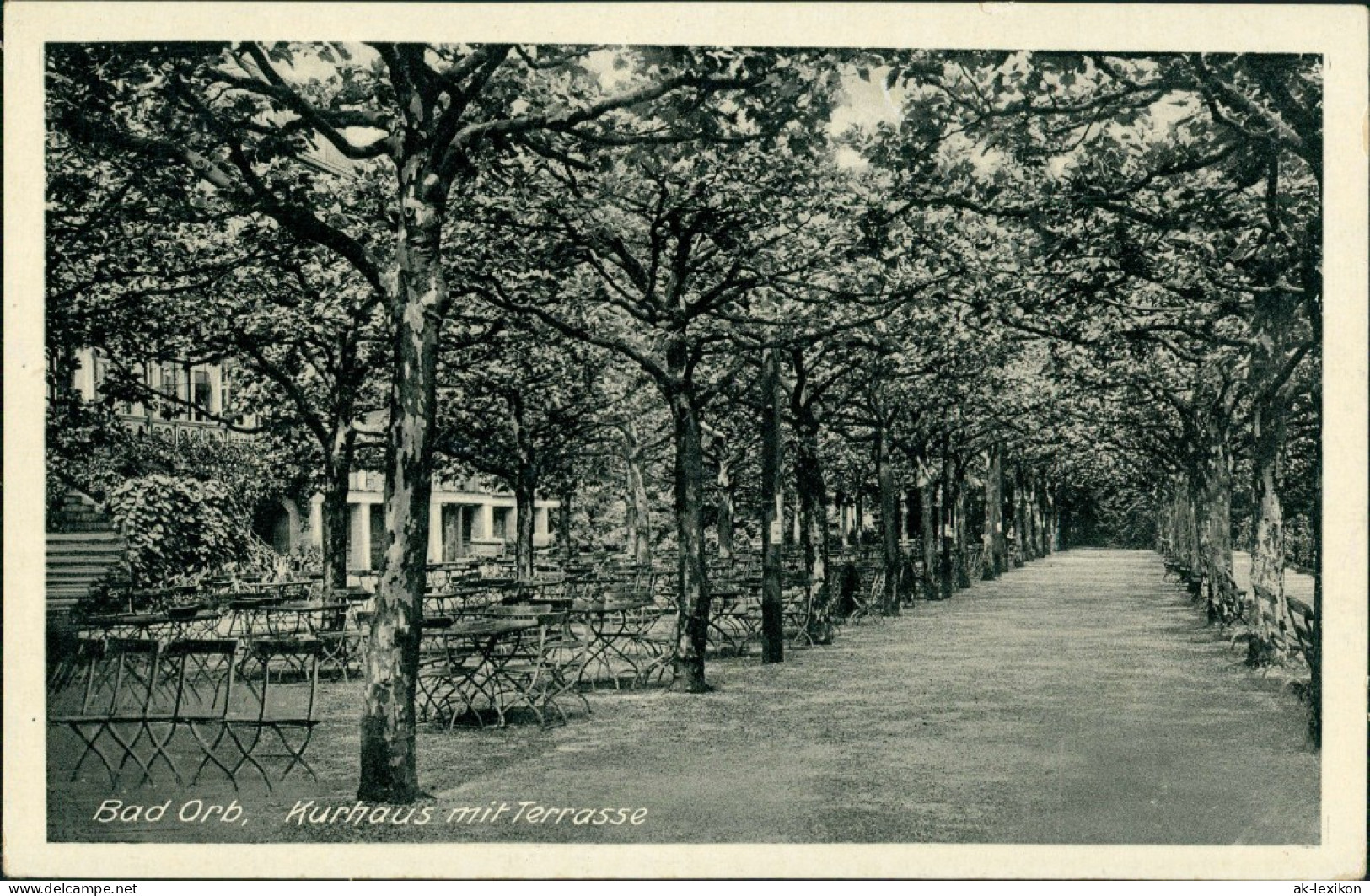 Ansichtskarte Bad Orb Kurhaus Mit Terrasse 1932 - Bad Orb