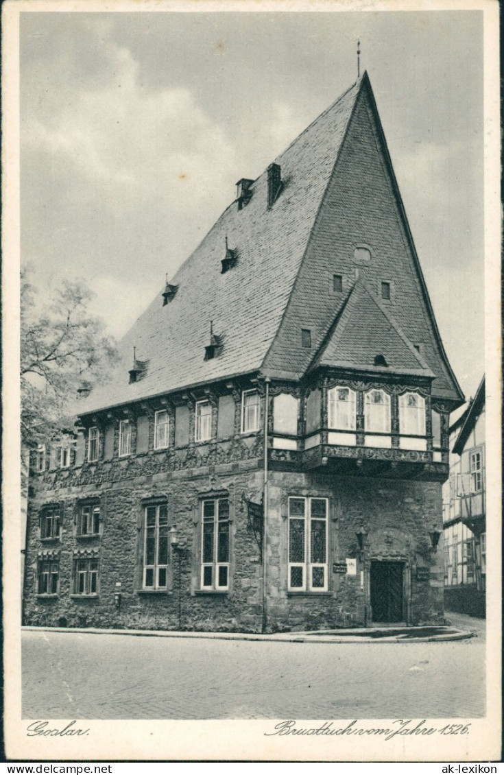 Ansichtskarte Goslar Hotel Brusttuch 1928 - Goslar