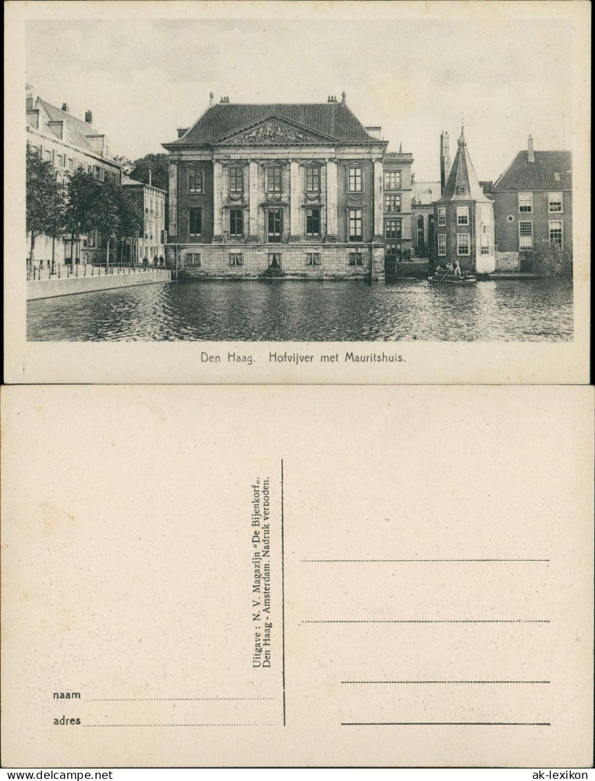 Postkaart Den Haag Den Haag Hofvijver Met Mauritius 1928 - Autres & Non Classés