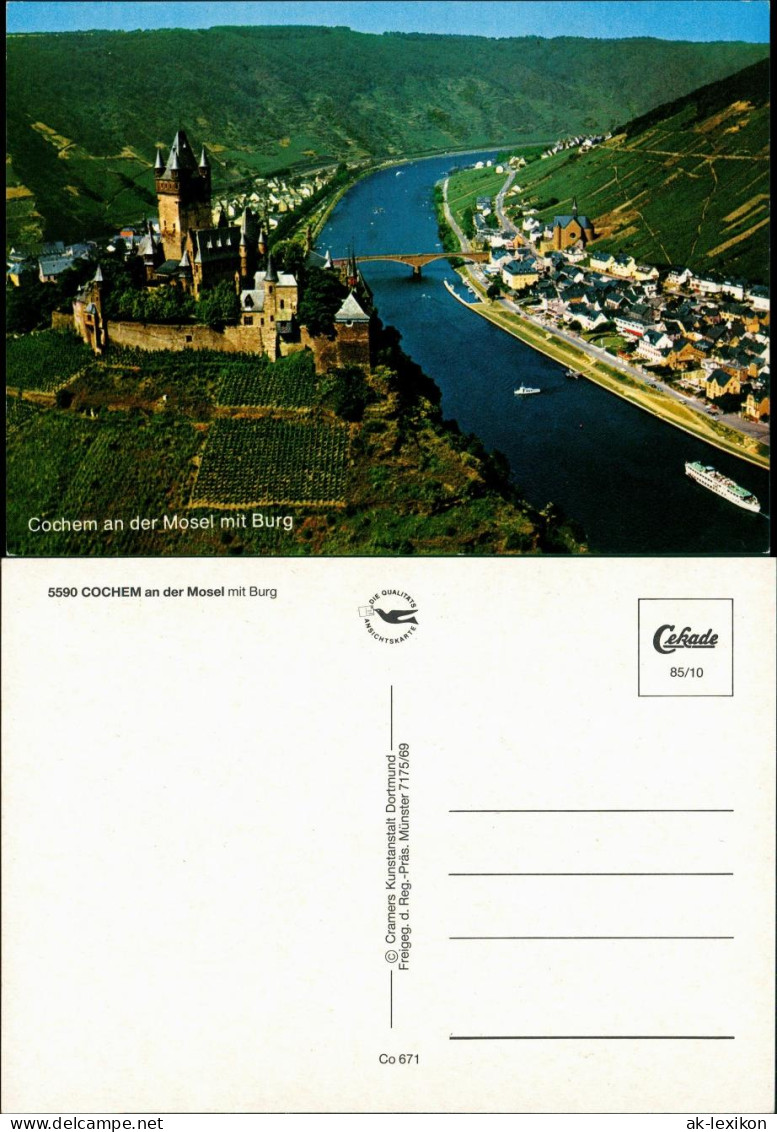Ansichtskarte Cochem Kochem Blick Auf Die Stadt 1985 - Cochem