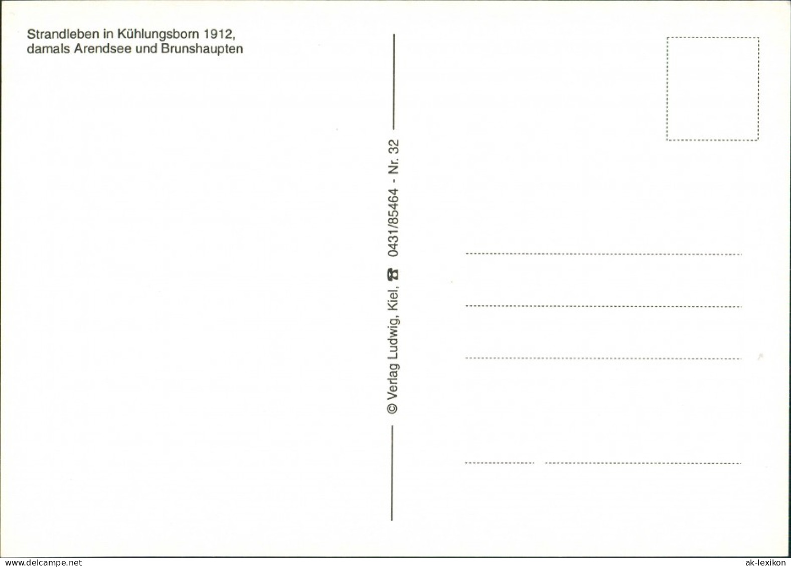 Ansichtskarte Kühlungsborn Strandleben 1912/1995 - Kühlungsborn