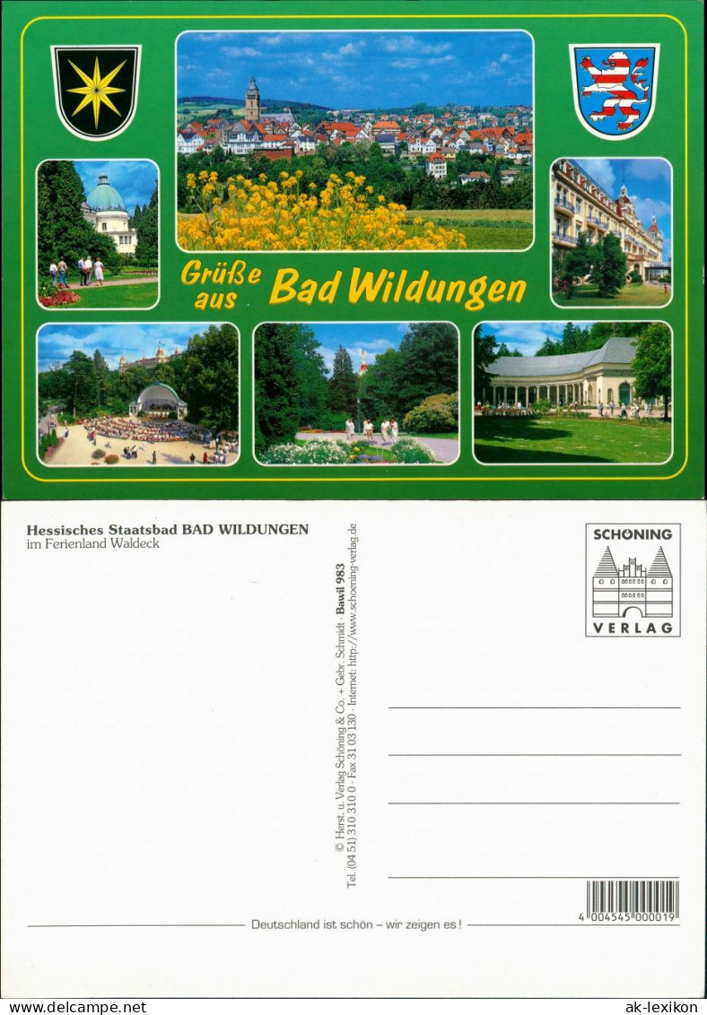 Bad Wildungen Gruss-Postkarte 5 Echtfoto-Ansichten Mehrbild-AK 2005 - Bad Wildungen