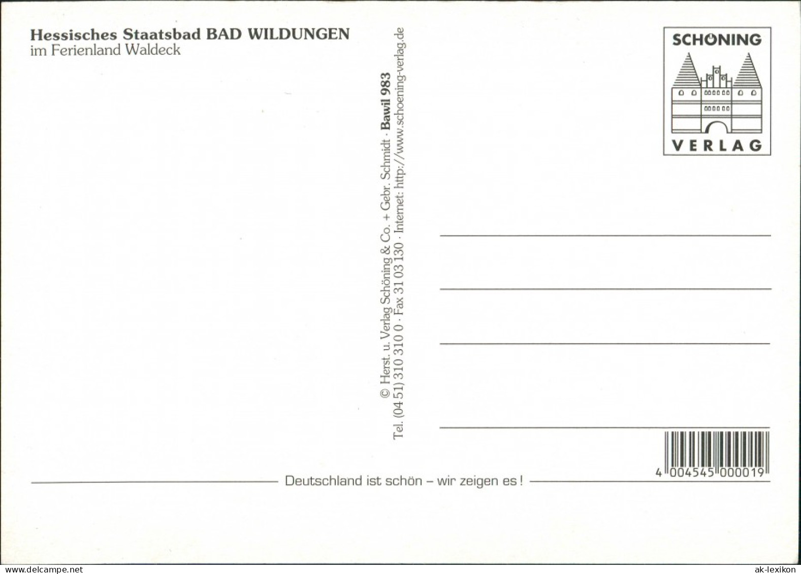 Bad Wildungen Gruss-Postkarte 5 Echtfoto-Ansichten Mehrbild-AK 2005 - Bad Wildungen