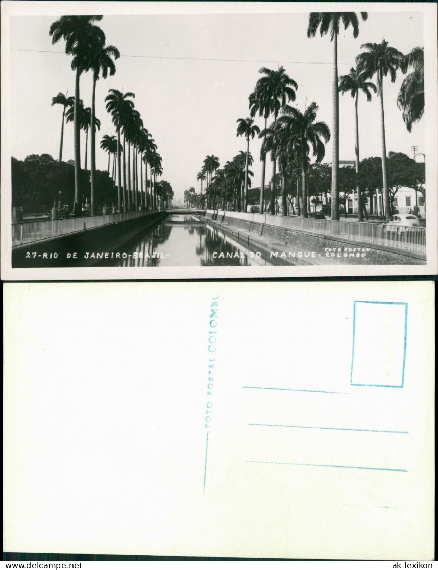 Postcard Rio De Janeiro Canal Do Mangue 1938 - Rio De Janeiro