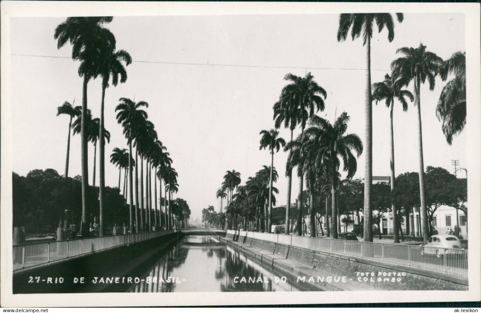 Postcard Rio De Janeiro Canal Do Mangue 1938 - Rio De Janeiro