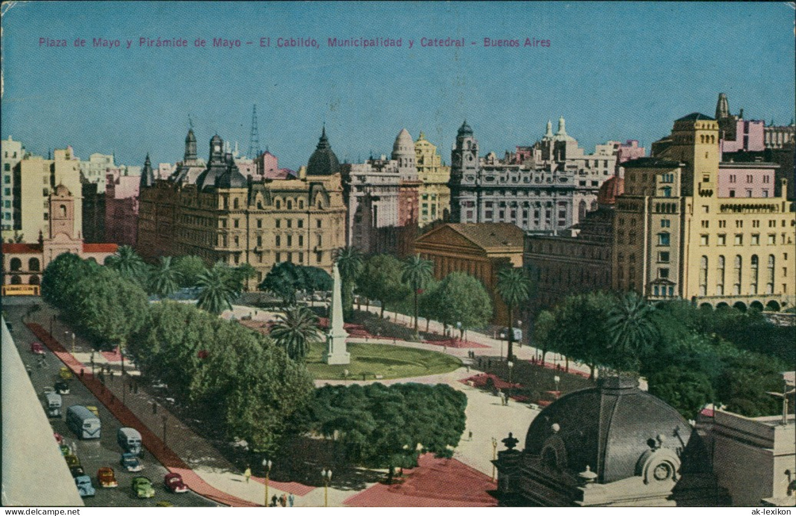 Postcard Buenos Aires Plaza De Mayo 1924 - Argentinien