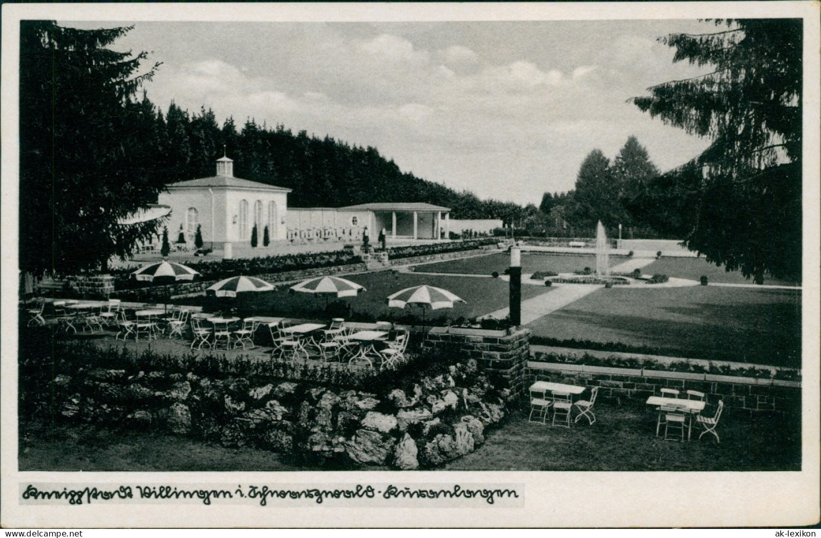 Ansichtskarte Villingen-Villingen-Schwenningen Partie In Den Kuranlagen 1940 - Villingen - Schwenningen