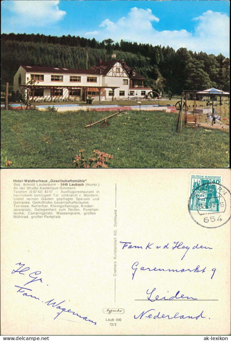 Ansichtskarte Laubach (Hessen) Hotel Waldkurhaus Gesellschaftsmühle 1972 - Laubach