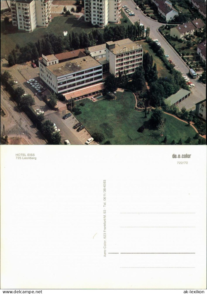 Ansichtskarte Leonberg Hotel Eiss Vom Flugzeug Aus, Luftaufnahme 1970 - Leonberg