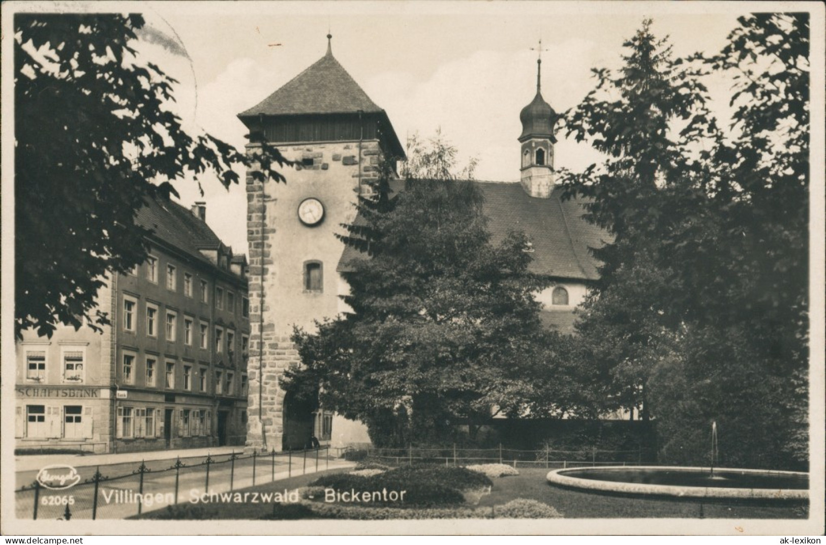 Ansichtskarte Villingen-Schwenningen Straßenpartie Am Bickentor 1935 - Villingen - Schwenningen