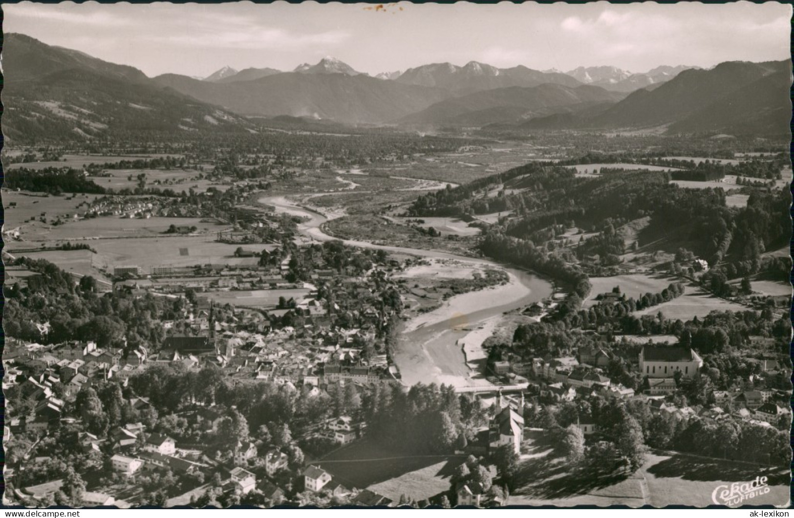 Ansichtskarte Bad Tölz Luftbild 1958 - Bad Toelz