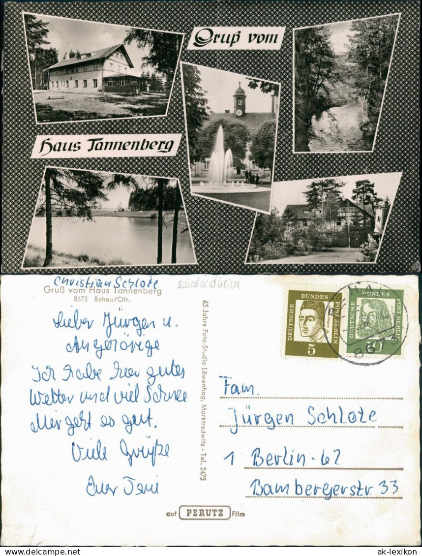 Ansichtskarte Rehau Gruss Vom Tannehaus MB 1965 - Rehau