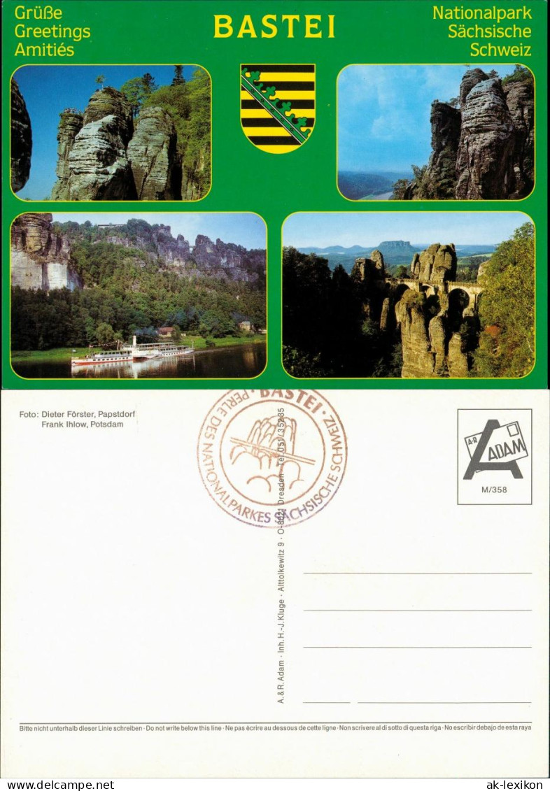 Ansichtskarte Rathen Die Bastei 1995 - Rathen