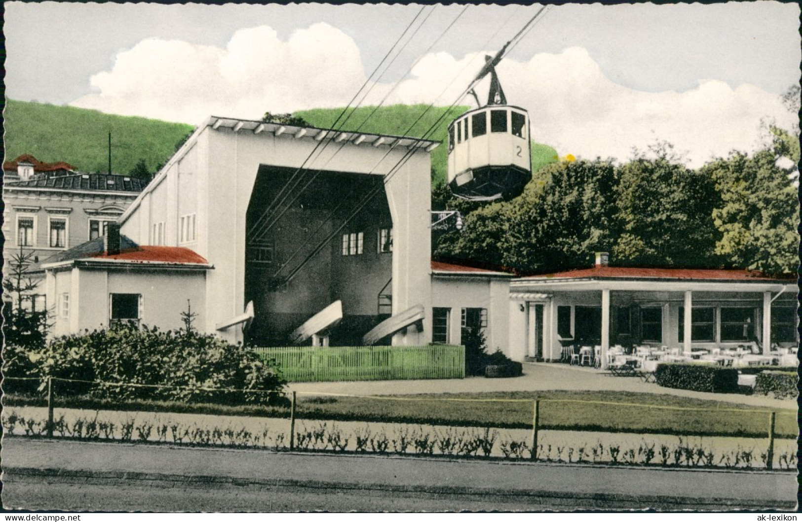 Ansichtskarte Bad Harzburg Bergseilbahn - Talstation Häuser 1959 - Bad Harzburg