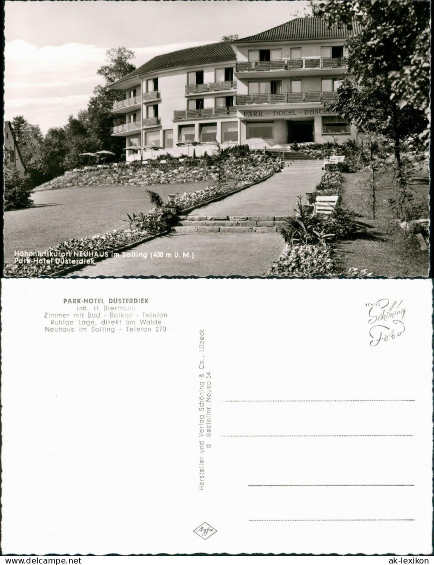Ansichtskarte Neuhaus Im Solling-Holzminden PARK-HOTEL DUSTERDIEK 1963 - Holzminden