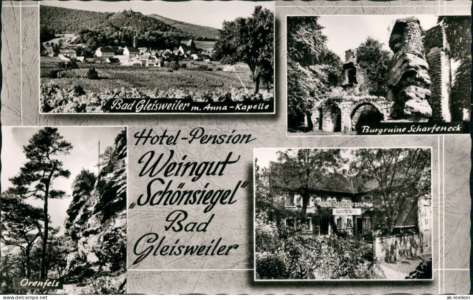 Ansichtskarte Gleisweiler-Edenkoben MB: Weingut Schönsiegel 1967 - Edenkoben