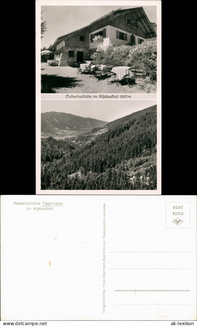 Ansichtskarte Bad Wiessee Hubertushütte Alpbachtal 2 Bild 1964 - Bad Wiessee