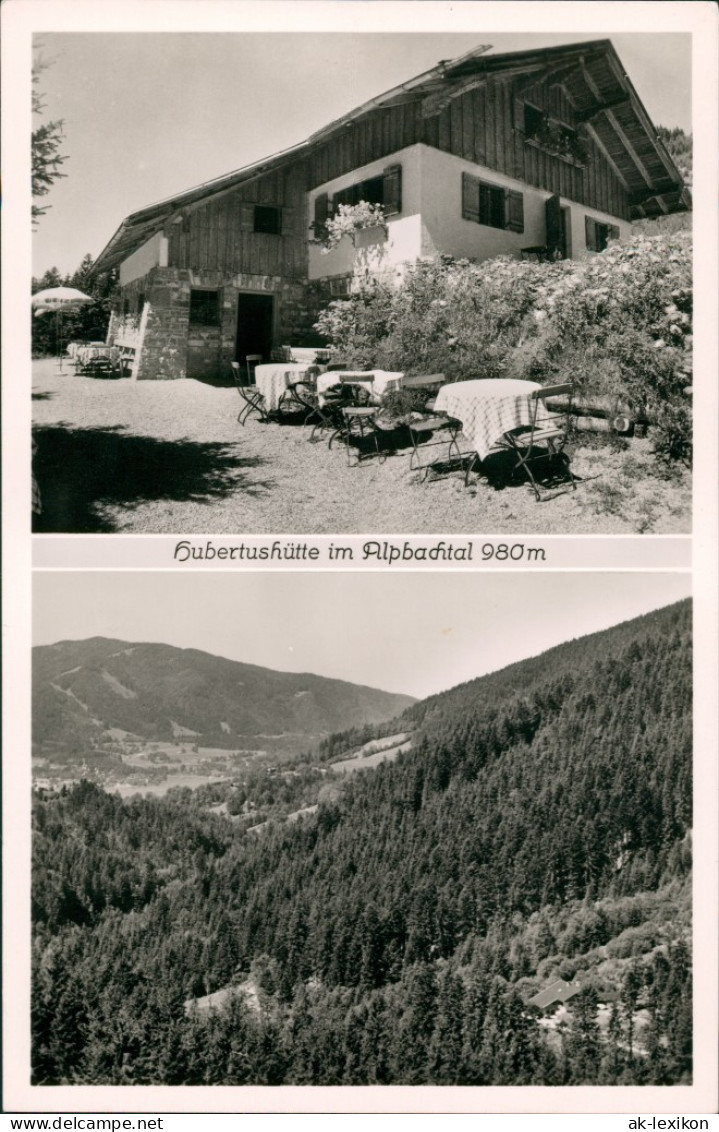 Ansichtskarte Bad Wiessee Hubertushütte Alpbachtal 2 Bild 1964 - Bad Wiessee