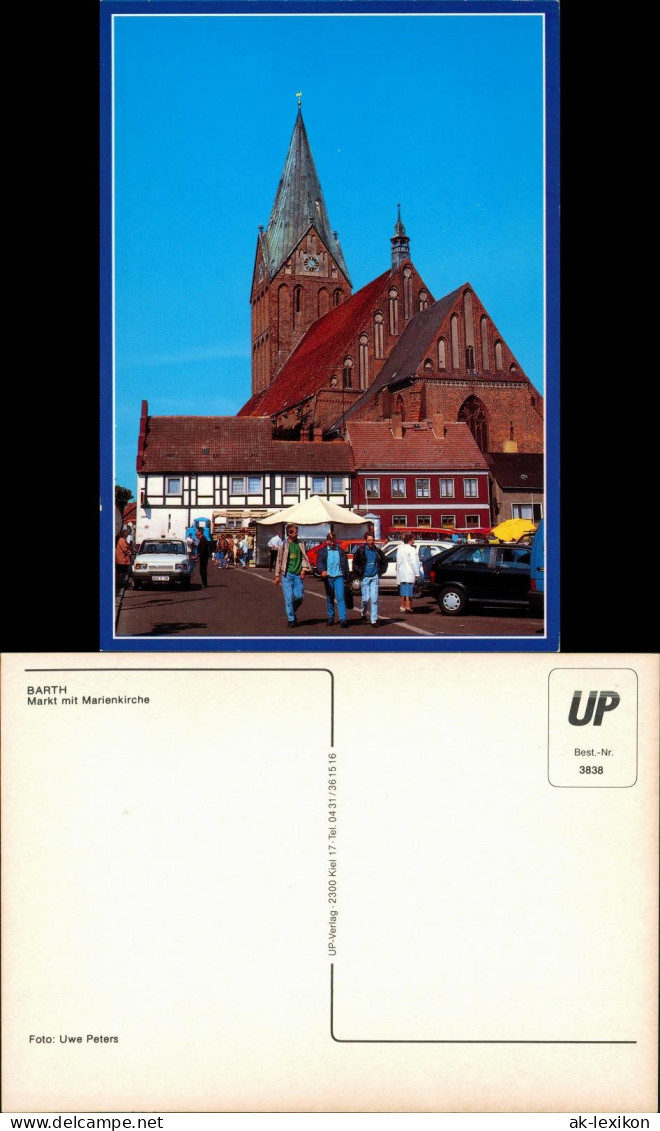 Ansichtskarte Barth Markt Mit Marienkirche 1990 - Barth