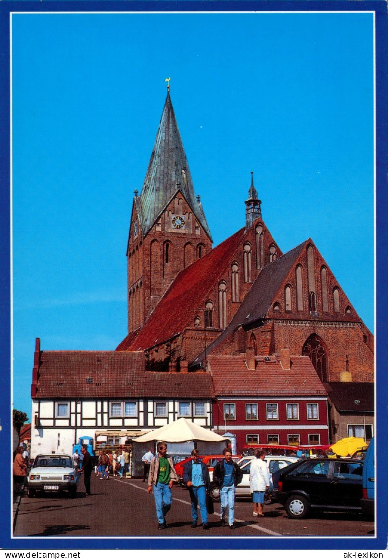 Ansichtskarte Barth Markt Mit Marienkirche 1990 - Barth