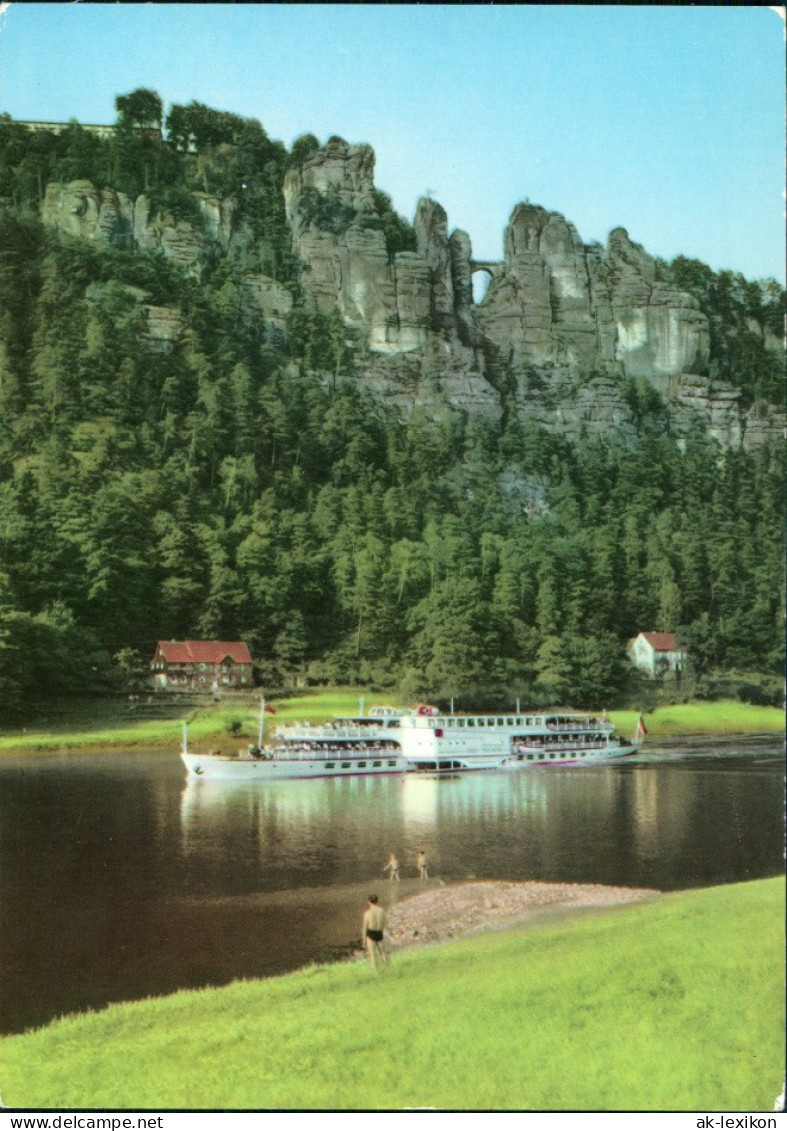 Ansichtskarte Rathen Bastei Mit Luxusmotorschiff 1986 - Rathen