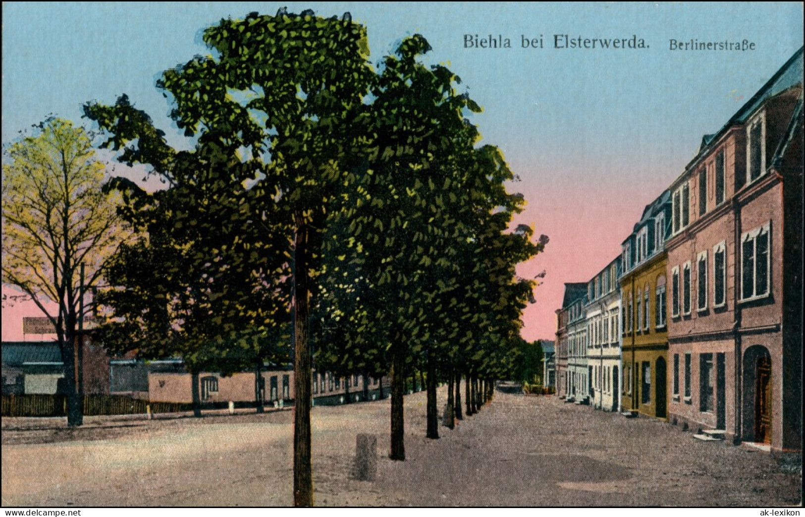Ansichtskarte Biehla-Elsterwerda Wikow Berlinerstraße 1918 - Elsterwerda