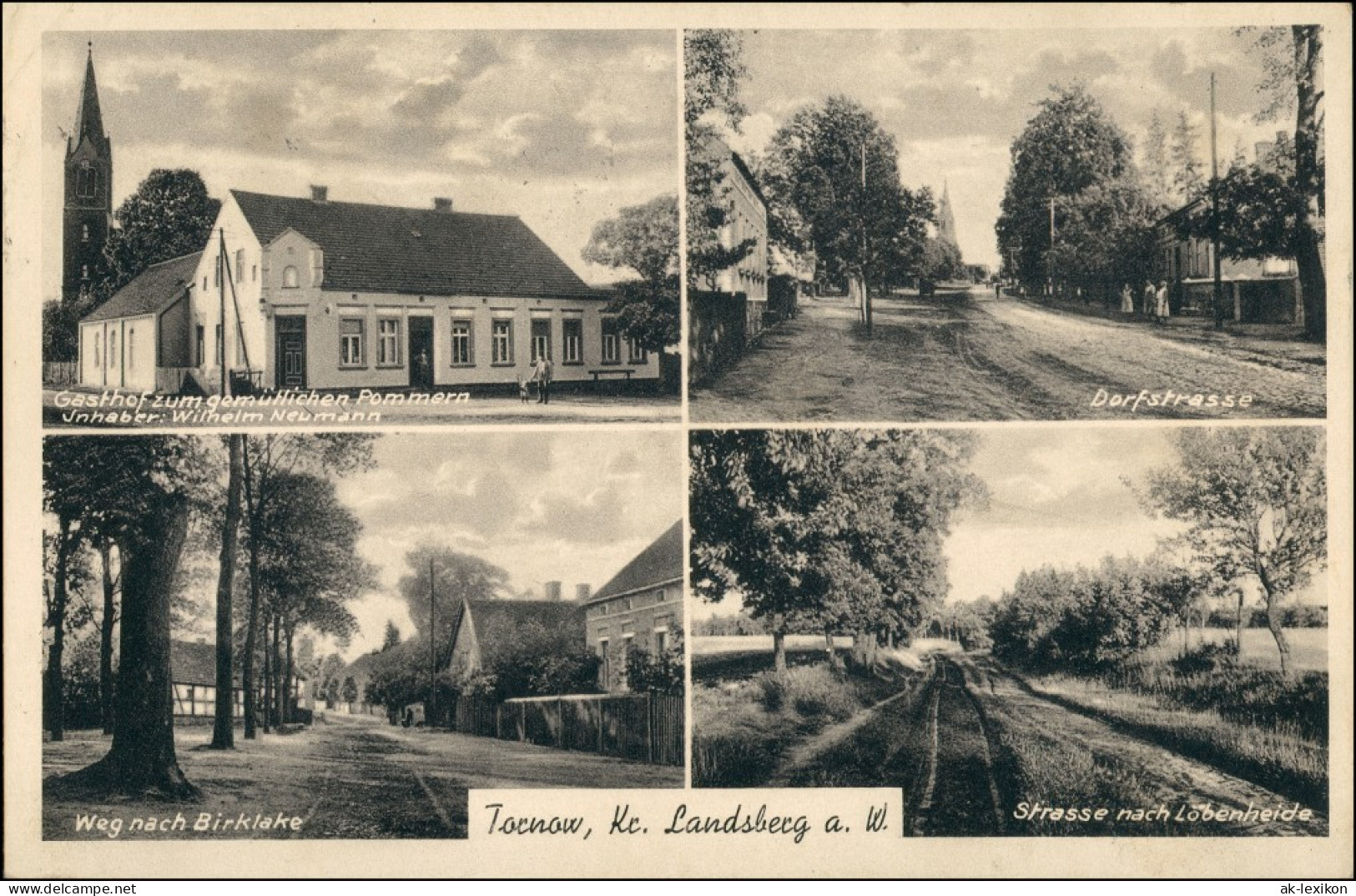 Ludwigsruh 4 Bild Straßen Gorzów Wielkopolski  Landsberg An Der Warthe 1937 - Neumark