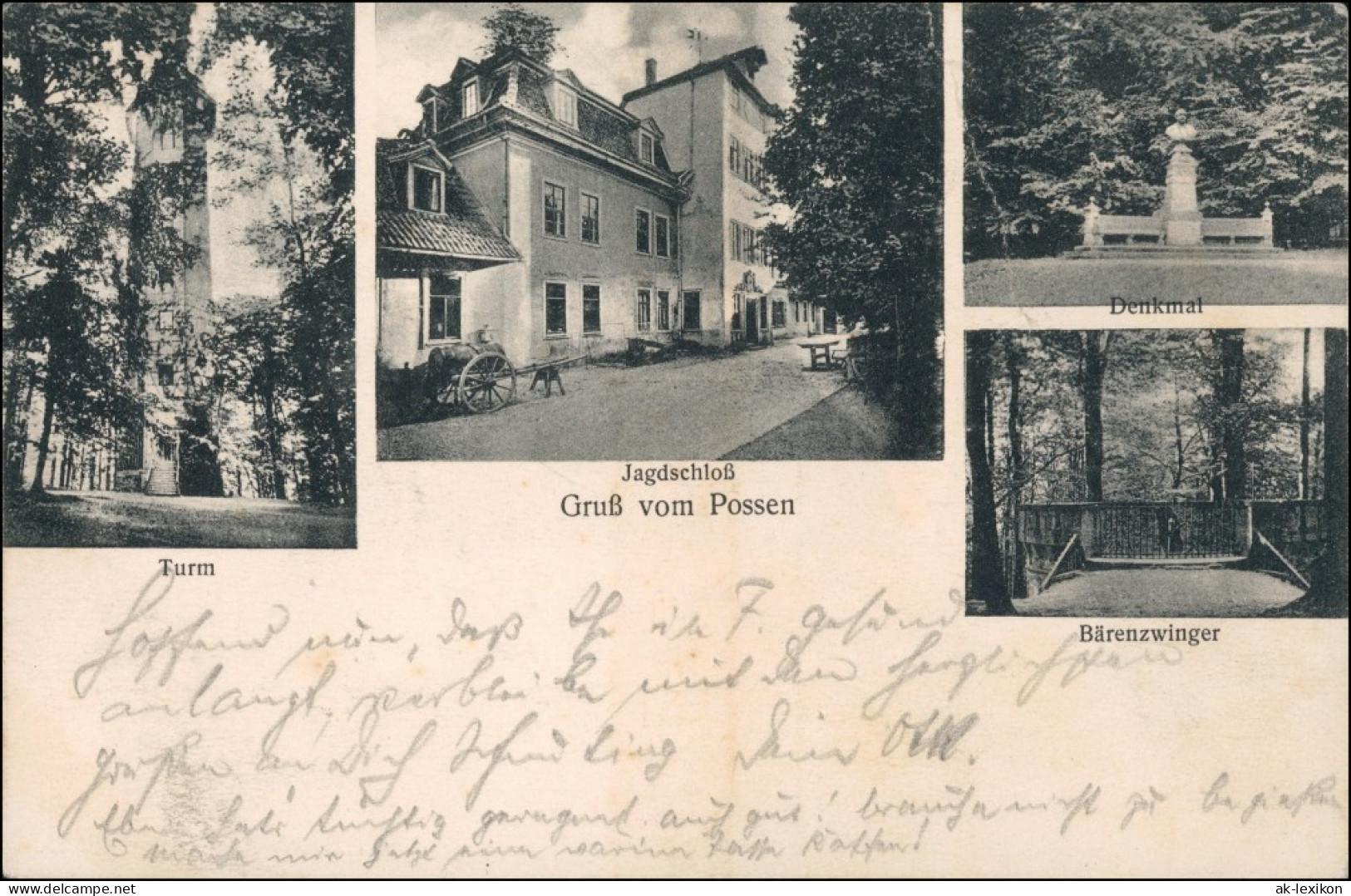 Ansichtskarte Sondershausen Turm, Jagdschloß, Denkmal 1911 - Sondershausen